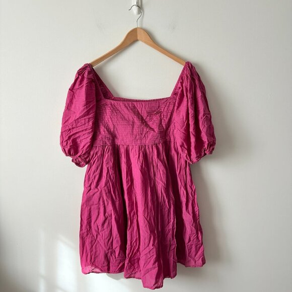 Abercrombie & Fitch Emerson Mini Dress Fuchsia Pink Size Large - Picture 4 of 7
